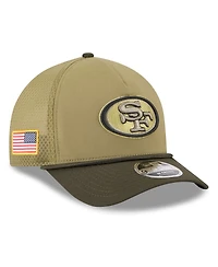 New Era Men's Green San Francisco 49ers 2025 Salute to Service 9FORTY A-Frame M-Crown Adjustable Hat