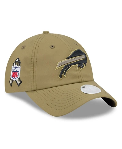 New Era Women's Green Buffalo Bills 2025 Salute to Service Pony Tail Adjustable Hat