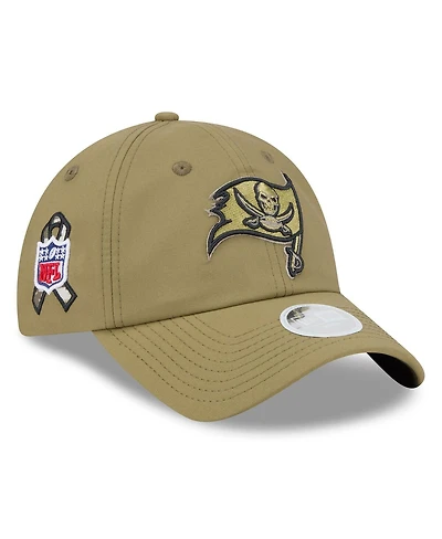 New Era Women's Green Tampa Bay Buccaneers 2025 Salute to Service Pony Tail Adjustable Hat