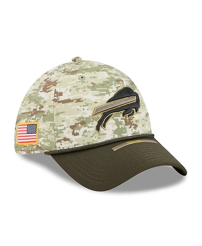 New Era Men's Camo/Dark Green Buffalo Bills 2025 Salute to Service 39THIRTY Flex Hat