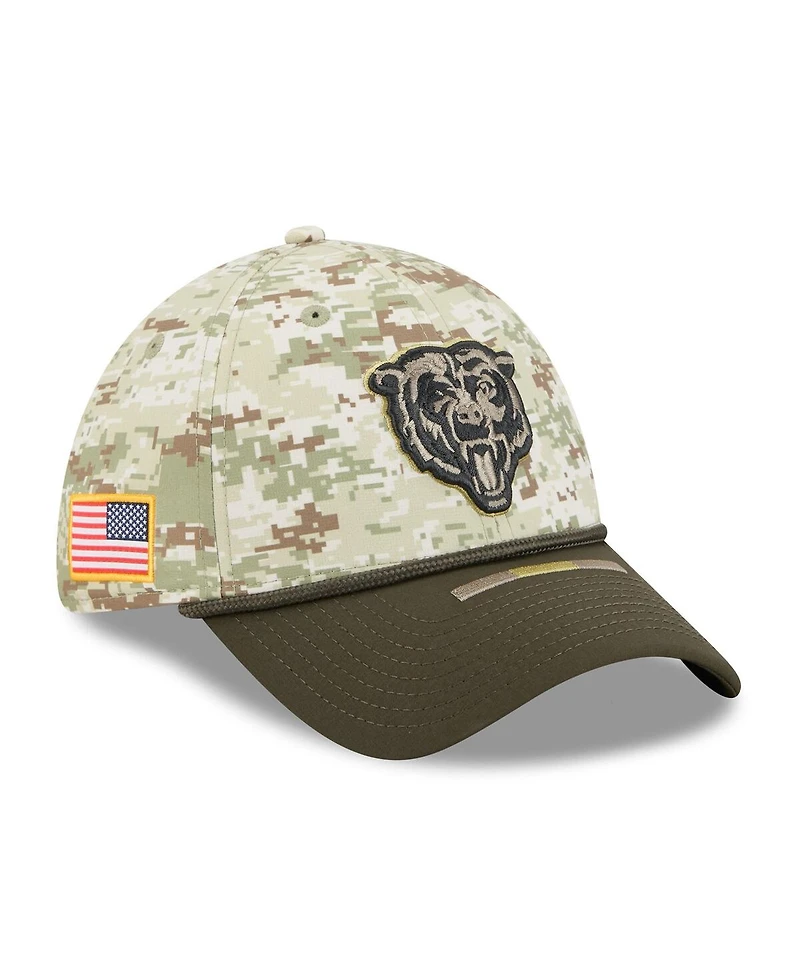 New Era Men's Camo/Dark Green/Dark Green Chicago Bears 2025 Salute to Service 39THIRTY Flex Hat