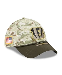 New Era Men's Camo/Dark Green/Dark Green Cincinnati Bengals 2025 Salute to Service 39THIRTY Flex Hat