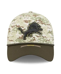 New Era Men's Camo/Dark Green Detroit Lions 2025 Salute to Service 39THIRTY Flex Hat