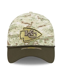 New Era Men's Camo/Dark Green/Dark Green Kansas City Chiefs 2025 Salute to Service 39THIRTY Flex Hat