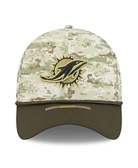 New Era Men's Camo/Dark Green/Dark Green Miami Dolphins 2025 Salute to Service 39THIRTY Flex Hat
