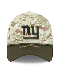 New Era Men's Camo/Dark Green York Giants 2025 Salute to Service 39THIRTY Flex Hat