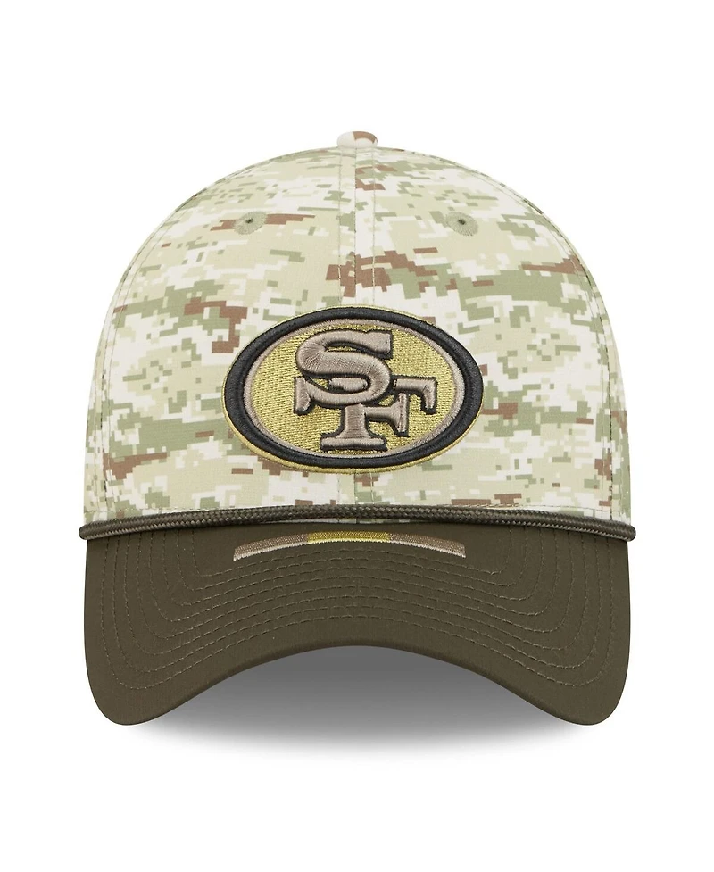 New Era Men's Camo/Dark Green/Dark Green San Francisco 49ers 2025 Salute to Service 39THIRTY Flex Hat