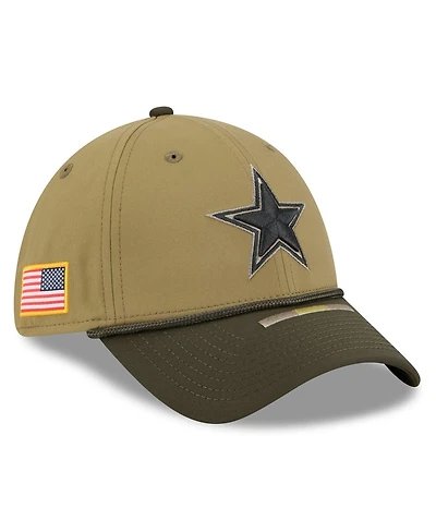 New Era Men's Green Dallas Cowboys 2025 Salute to Service 39THIRTY Flex Hat
