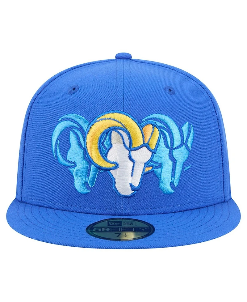 New Era Men's Royal Los Angeles Rams Tri-Hit 59FIFTY Fitted Hat