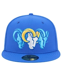 New Era Men's Royal Los Angeles Rams Tri-Hit 59FIFTY Fitted Hat