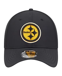 New Era Men's Black Pittsburgh Steelers Night 39THIRTY Flex Hat