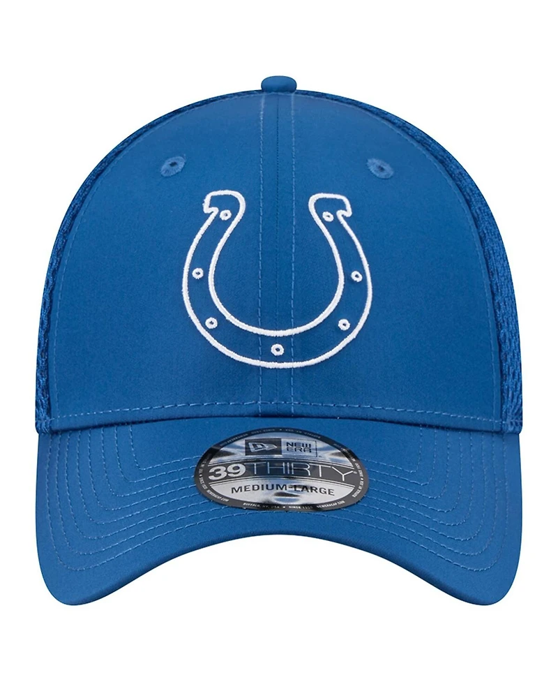 New Era Men's Royal Indianapolis Colts Outline 39THIRTY Flex Hat