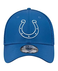 New Era Men's Royal Indianapolis Colts Outline 39THIRTY Flex Hat