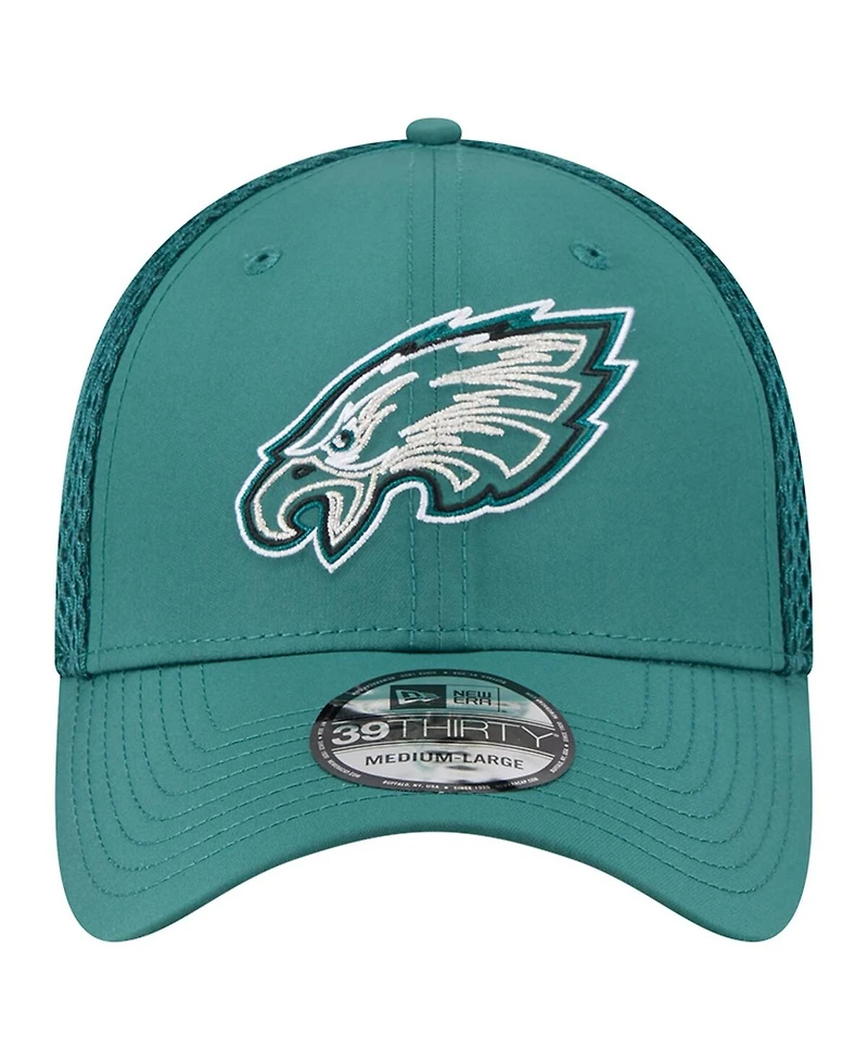 New Era Men's Midnight Green Philadelphia Eagles Outline 39THIRTY Flex Hat