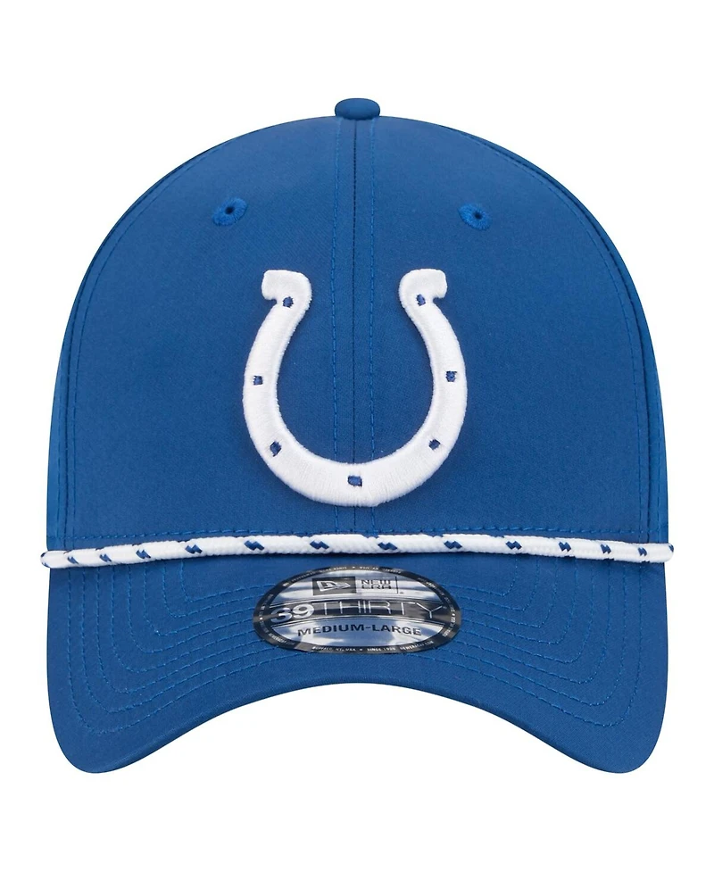 New Era Men's Royal Indianapolis Colts Perforated 39THIRTY Flex Hat