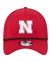 New Era Men's Scarlet Nebraska Huskers Rope 39THIRTY Flex Hat