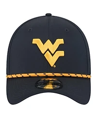 New Era Men's Navy West Virginia Mountaineers Rope 39THIRTY Flex Hat