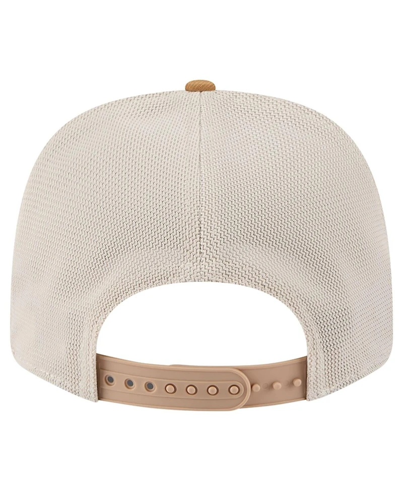 New Era Men's Light Beige Kansas City Chiefs Two-Tone Trucker 9SEVENTY Adjustable Hat