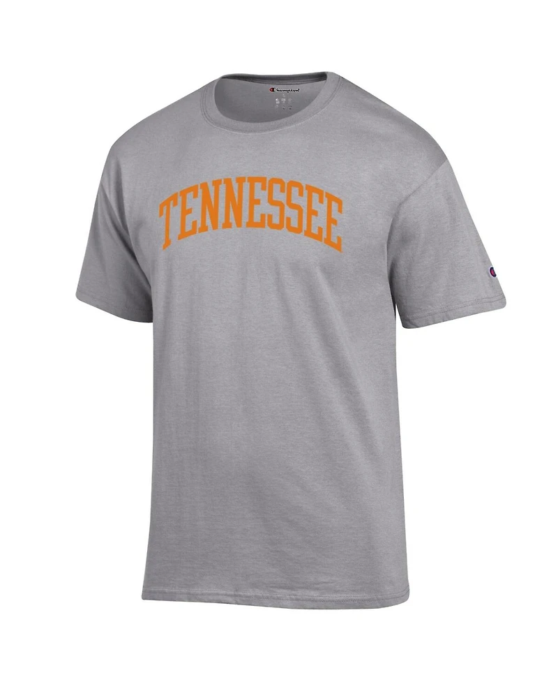 Champion Men's Heather Gray Tennessee Volunteers Basic Arch T-Shirt