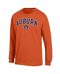 Champion Men's  Auburn Tigers Arch Over Logo Long Sleeve T-Shirt