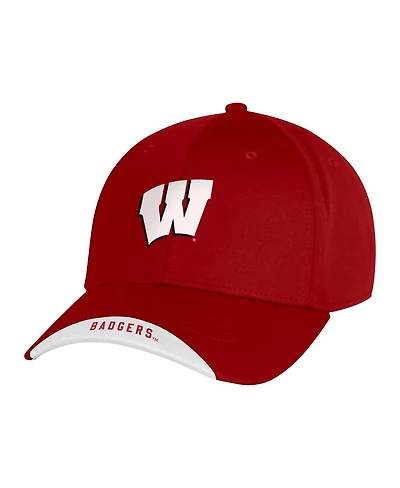 Under Armour Men's Wisconsin Badgers Sideline Blitzing Accent Flex Hat