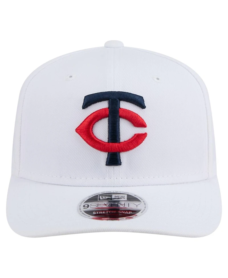 New Era Men's White Minnesota Twins Coolera 9SEVENTY Adjustable Hat