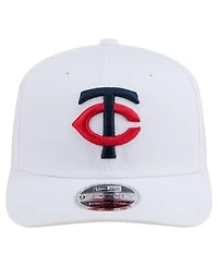 New Era Men's White Minnesota Twins Coolera 9SEVENTY Adjustable Hat