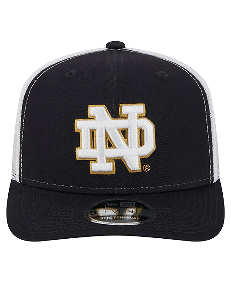 New Era Men's Navy Notre Dame Fighting Irish Team 9SEVENTY Coolera Trucker Adjustable Hat