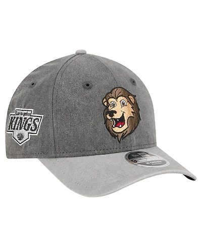 New Era Men's Black/Gray Los Angeles Kings Mascot 2-Tone 9FORTY Adjustable Hat