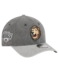 New Era Men's Black/Gray Los Angeles Kings Mascot 2-Tone 9FORTY Adjustable Hat