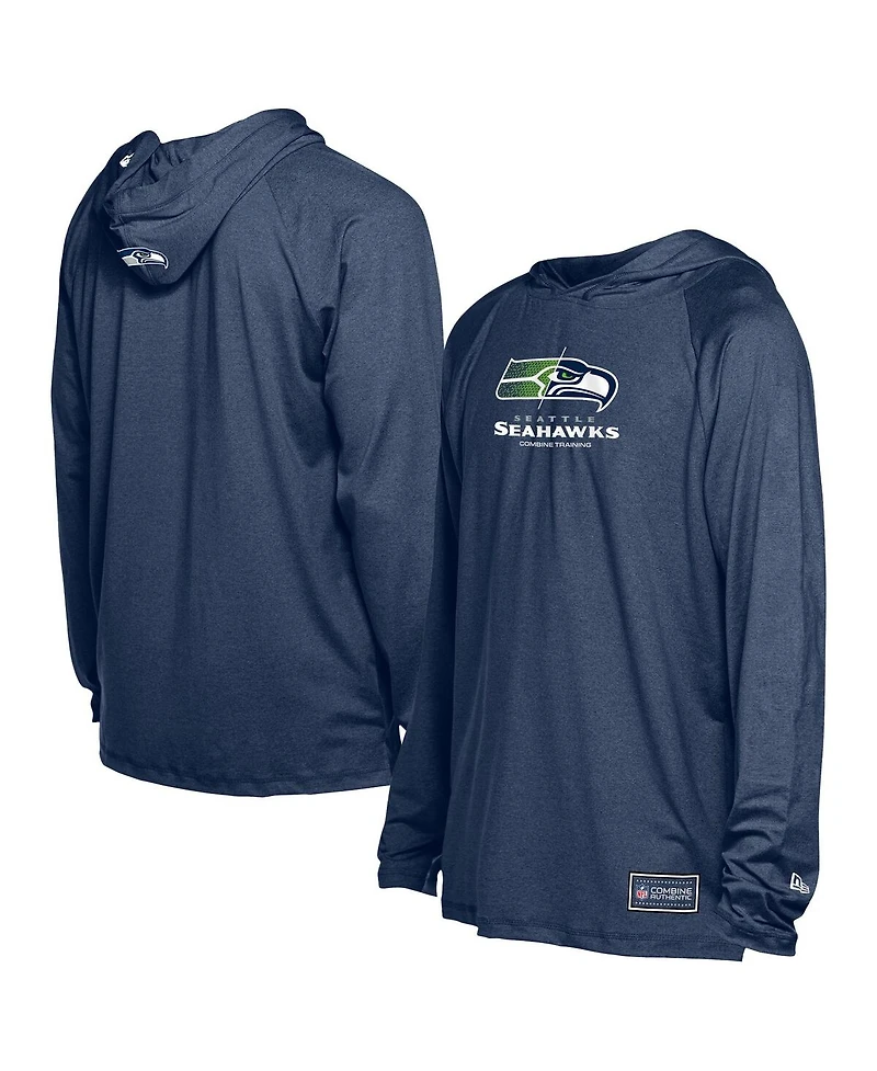 New Era Men's College Navy Seattle Seahawks Functional Fandom Hoodie