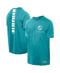 New Era Men's Aqua Miami Dolphins Functional Fandom Reflective T-Shirt