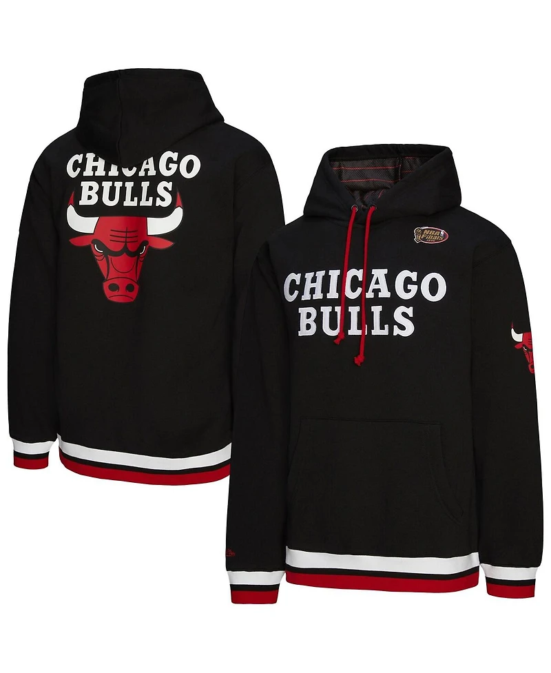 Mitchell & Ness Men's and Women's Black Chicago Bulls Vintage Heavyweight Hoodie