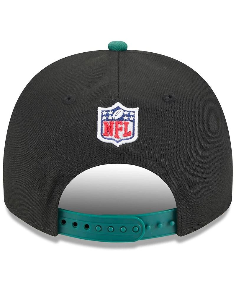 New Era Big Boys and Girls Black/Green New York Jets 2025 Nfl Draft A-Frame 9FIFTY Snapback Hat