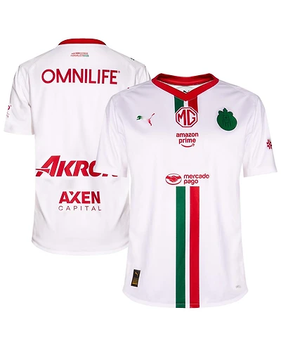 Puma Big Boys and Girls White Chivas 2025/26 Away Replica Jersey