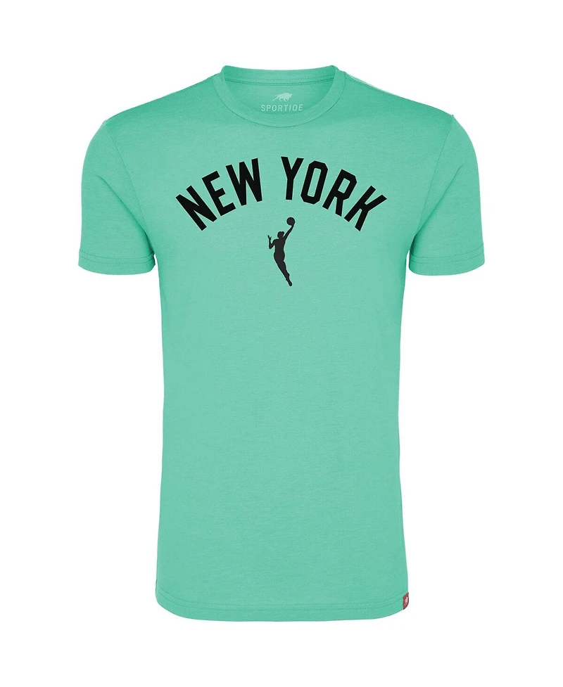 Sportiqe Men's and Women's Mint New York Liberty Comfy Tri-Blend T-Shirt