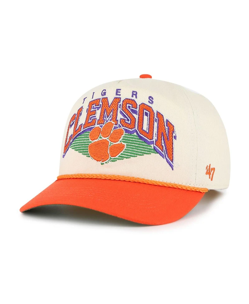 '47 Brand Men's Natural Clemson Tigers Pomona Two-Tone Rope Hitch Adjustable Hat