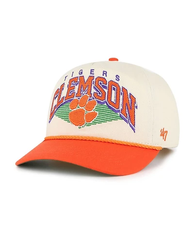 '47 Brand Men's Natural Clemson Tigers Pomona Two-Tone Rope Hitch Adjustable Hat