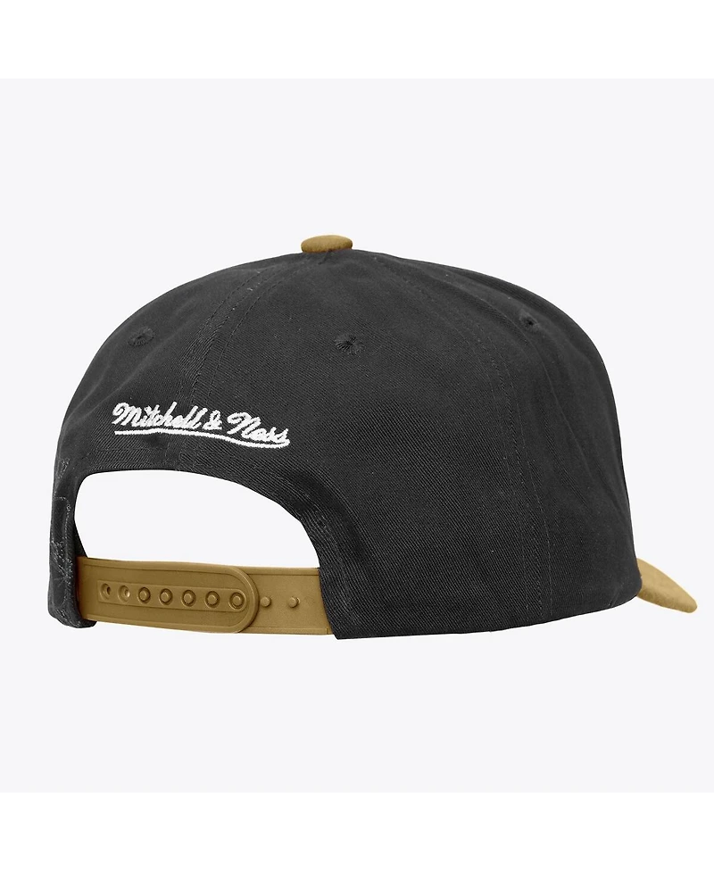 Mitchell & Ness Black/Gold Vegas Golden Knights May Flowers Pro Crown Adjustable Hat