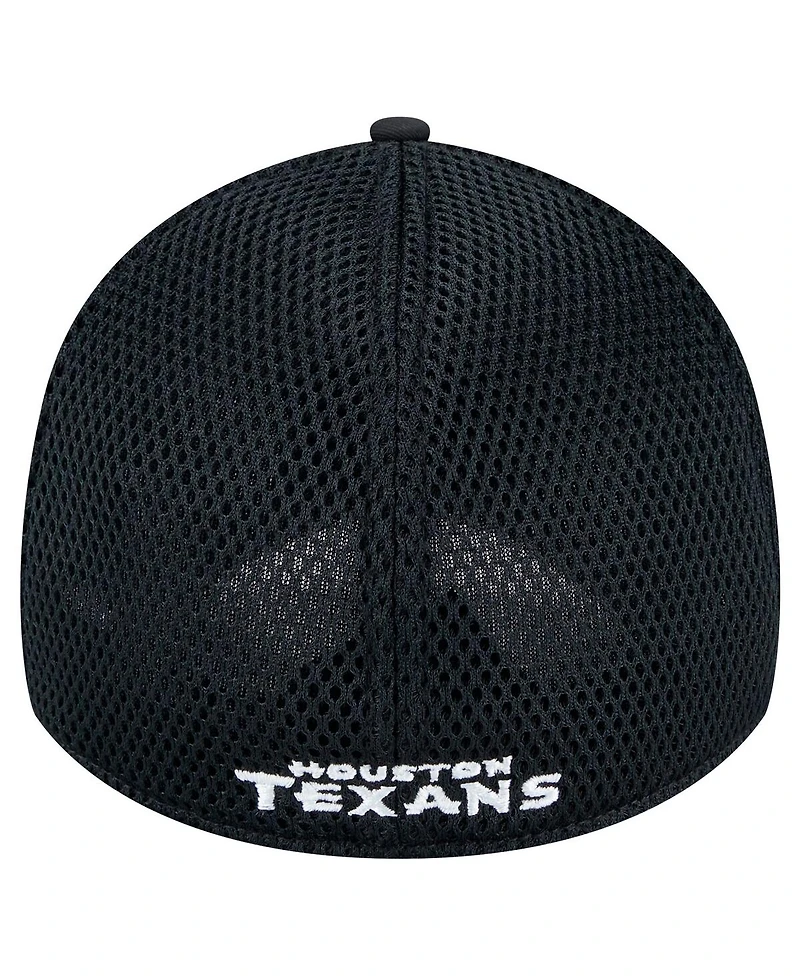 New Era Men's Black Houston Texans Main Neo 39THIRTY Flex Hat