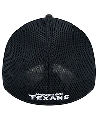 New Era Men's Black Houston Texans Main Neo 39THIRTY Flex Hat