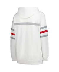 Mitchell & Ness Women's White Kansas City Chiefs Plus Size Head Coach Throwback Pullover Hoodie