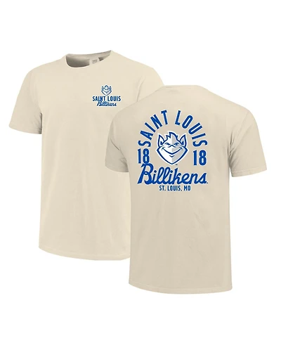 Image One Men's Cream Saint Louis Billikens Comfort Colors Mascot Overlay T-Shirt