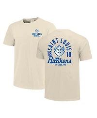 Image One Men's Cream Saint Louis Billikens Comfort Colors Mascot Overlay T-Shirt