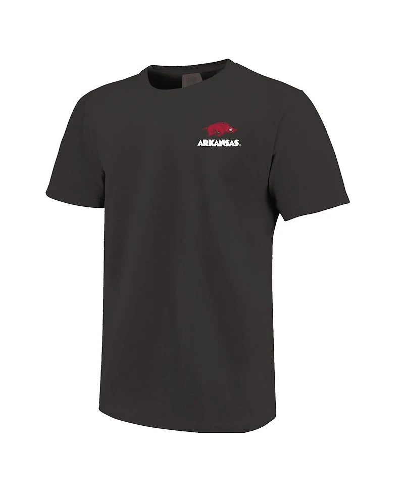 Image One Men's Black Arkansas Razorbacks Hyper Local T-Shirt