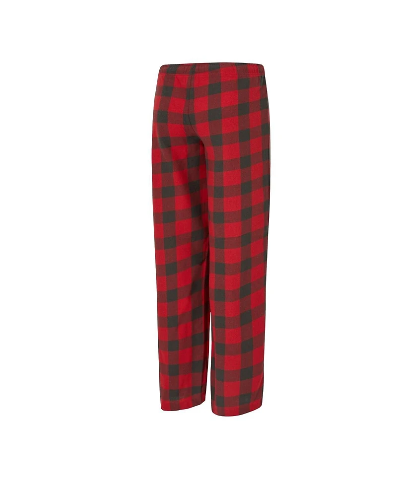 Concepts Sport Women's 2-Piece Red/Pewter Tampa Bay Buccaneers Avondale T-Shirt and Pants Flannel Pj Set