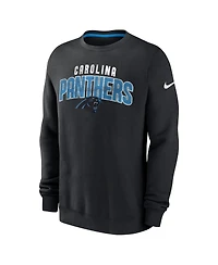 Nike Men's Black Carolina Panthers Rewind Club Pullover Sweatshirt