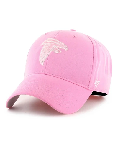 '47 Brand Big Girls Pink Atlanta Falcons Rose Mvp Adjustable Hat