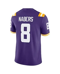 Nike Men's Malik Nabers Purple Lsu Tigers Player Game Jersey