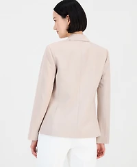 Tahari Asl Petite One-Button Notch Collar Blazer